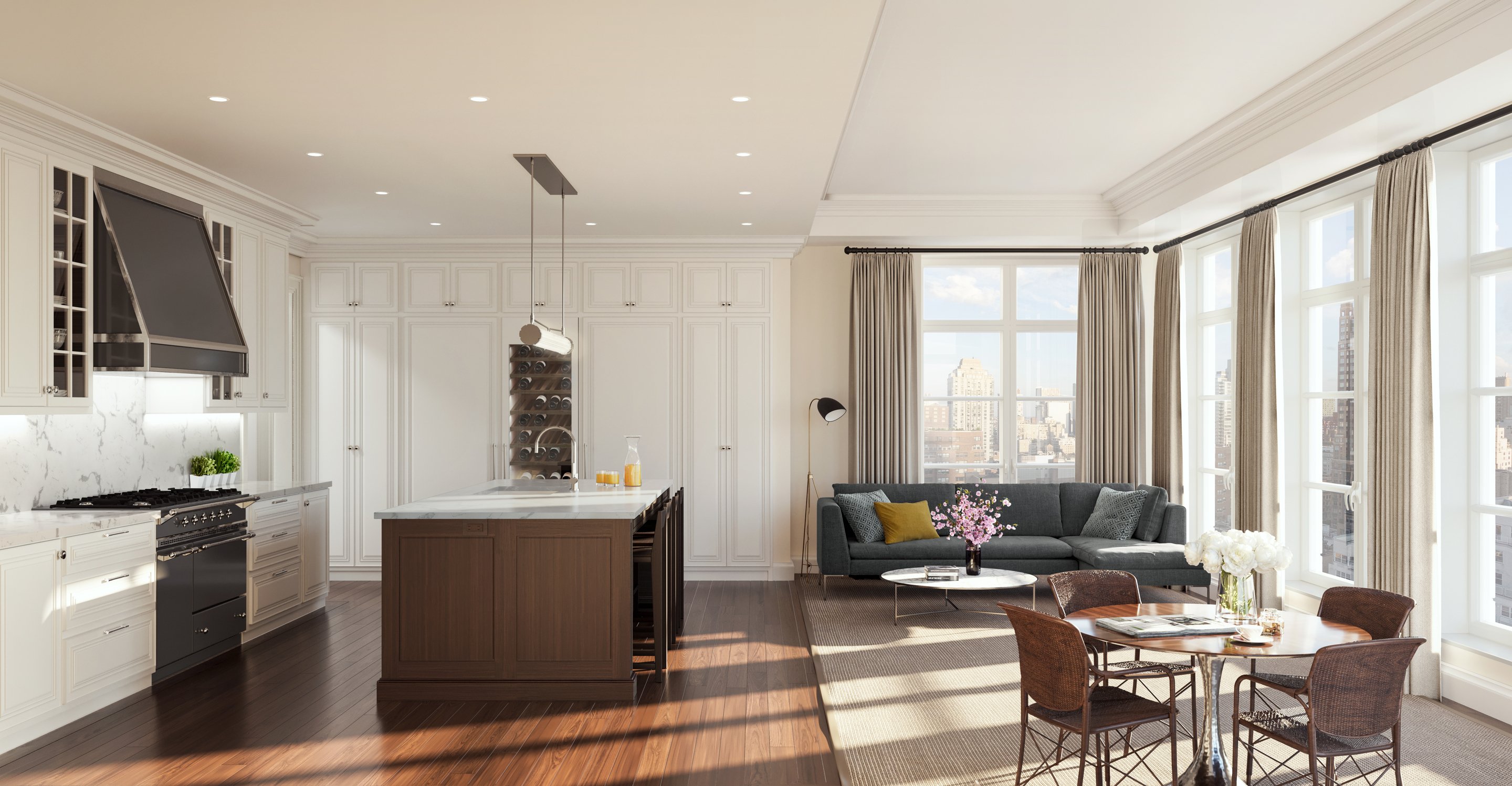 Penthouse フーディー(Black) Mサイズ 4 Bedroom Penthouses in DTLA | Unit 5805 - THEA at Metropolis